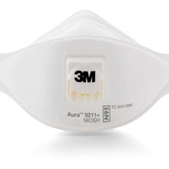 3M Particulate Respirator 9211+, 37193 (AAD) N95-