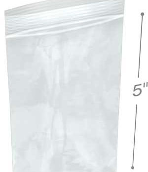 BERRY Plastic Zip Lock Bag-Clear-3inx5in